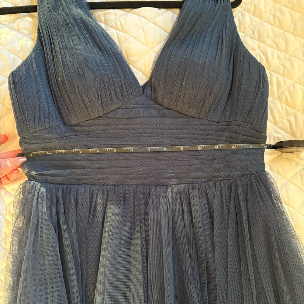 Chic Midnight Blue High-Low Dress - Picture 7 of 12